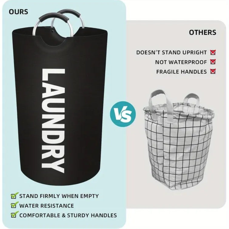 Gallon Waterproof Fabric Laundry Basket, Clothing Storage Basket, Household Storage Basket